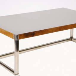 Stainless Steel table with wooden top